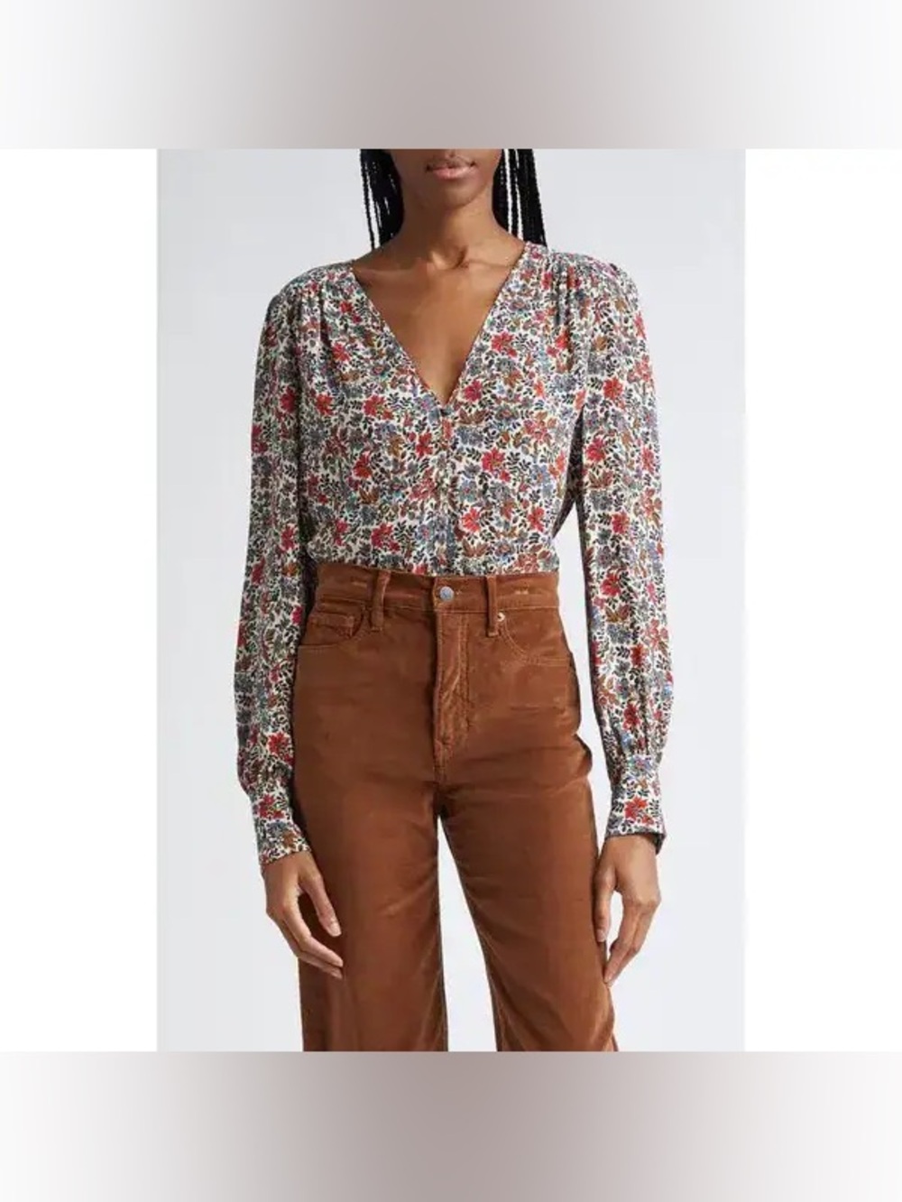 Veronica Beard | Sura Floral Blouse, size 10 - Picture 2 of 9